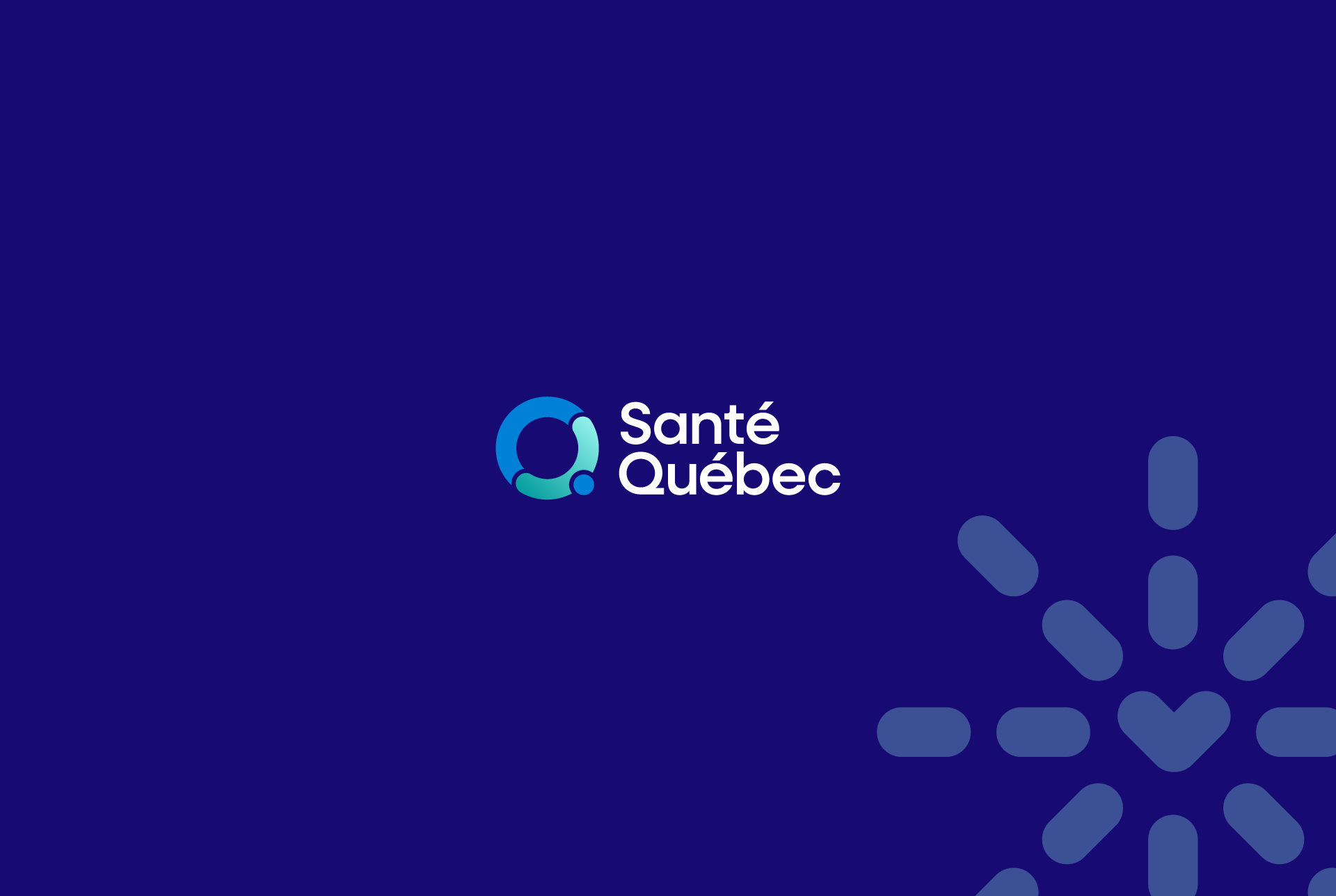 Logo Santé Québec (fond foncé)